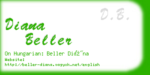 diana beller business card